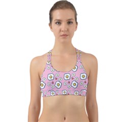 Eggs Pink Back Web Sports Bra by snowwhitegirl