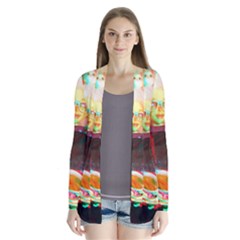 Eating Lunch 3d Drape Collar Cardigan by snowwhitegirl