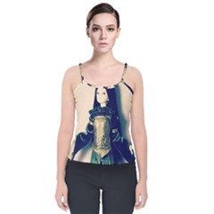 Forest Queen Velvet Spaghetti Strap Top by snowwhitegirl