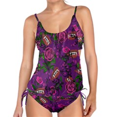 Purple  Rose Vampire Tankini Set by snowwhitegirl