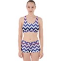 Pink Blue Black Ombre Chevron Work It Out Gym Set View1