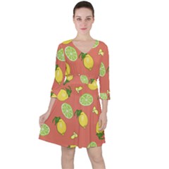 Lemons And Limes Peach Ruffle Dress by snowwhitegirl