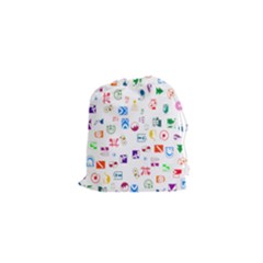 Colorful Abstract Symbols Drawstring Pouch (xs) by FunnyCow