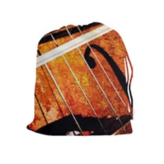 Cello Performs Classic Music Drawstring Pouch (xl) by FunnyCow