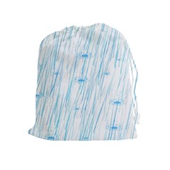 Let It Rain Drawstring Pouch (xl) by FunnyCow