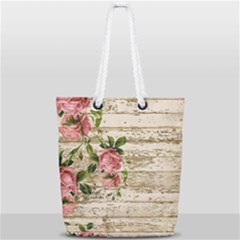 On Wood 2226067 1920 Full Print Rope Handle Tote (small) by vintage2030