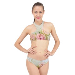 Roses 2218680 960 720 High Neck Bikini Set by vintage2030