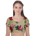 Flower 1770189 1920 Velvet Short Sleeve Crop Top  View1