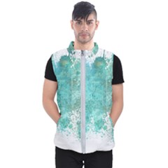 Splash Teal Men s Puffer Vest by vintage2030