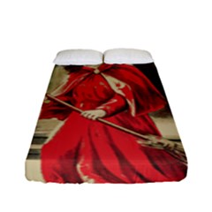 Haloweencard3 Fitted Sheet (full/ Double Size) by vintage2030