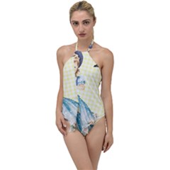 Girl 1370912 1280 Go With The Flow One Piece Swimsuit by vintage2030