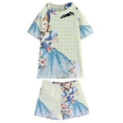 Girl 1370912 1280 Kids  Swim Tee And Shorts Set by vintage2030