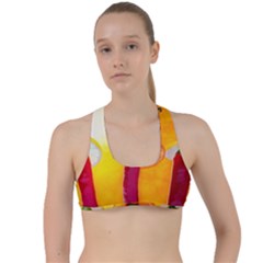 Three Red Chili Peppers Criss Cross Racerback Sports Bra by FunnyCow