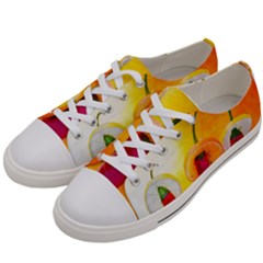 Three Red Chili Peppers Women s Low Top Canvas Sneakers by FunnyCow