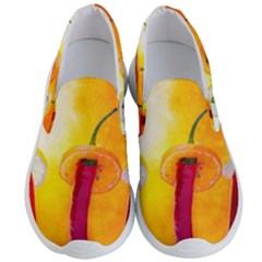 Three Red Chili Peppers Men s Lightweight Slip Ons by FunnyCow