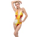 Three Red Chili Peppers Plunging Cut Out Swimsuit View1