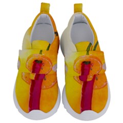 Three Red Chili Peppers Velcro Strap Shoes by FunnyCow