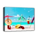 Red Chili Peppers On The Beach Deluxe Canvas 16  x 12  (Stretched)  View1