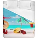 Red Chili Peppers On The Beach Duvet Cover (California King Size) View1