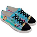 Red Chili Peppers On The Beach Men s Low Top Canvas Sneakers View3