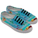 Red Chili Peppers On The Beach Men s Classic Low Top Sneakers View3