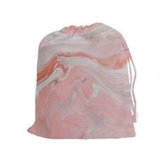 Pink Clouds Drawstring Pouch (xl) by WILLBIRDWELL