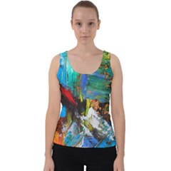 Garden Velvet Tank Top by WILLBIRDWELL