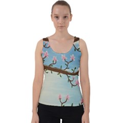 Magnolias Velvet Tank Top by lwdstudio