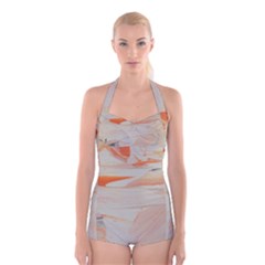 Dreamscape Boyleg Halter Swimsuit  by WILLBIRDWELL
