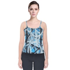 Hindsight Velvet Spaghetti Strap Top by WILLBIRDWELL