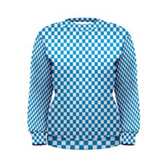 Oktoberfest Bavarian Blue And White Checkerboard Women s Sweatshirt by PodArtist