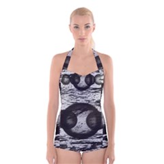 Yin Boyleg Halter Swimsuit  by WILLBIRDWELL