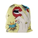 Pop Art   Drawstring Pouch (XXL) View2