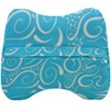 Scribble Reason Design Pattern Velour Head Support Cushion View2