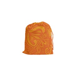 Pop Orange Drawstring Pouch (xs) by ArtByAmyMinori