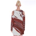 RUBY PILLARS Velvet Long Sleeve Shoulder Cutout Dress View2