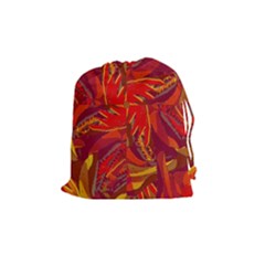 Colorful Abstract Ethnic Style Pattern Drawstring Pouch (medium) by dflcprints
