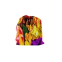 Fancy Tulip Flowers In Spring Drawstring Pouch (Small) View2