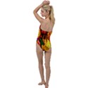 Fancy Tulip Flowers In Spring Go with the Flow One Piece Swimsuit View2