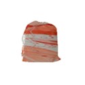 ORANGE SWIRL Drawstring Pouch (Small) View2