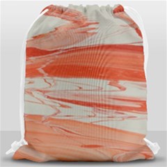 Orange Swirl Drawstring Bag (large) by WILLBIRDWELL