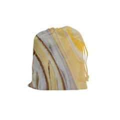 Yellow Jungle Drawstring Pouch (medium) by WILLBIRDWELL