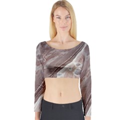 Mud Long Sleeve Crop Top by WILLBIRDWELL