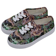Abstract Of Mushroom Kids  Classic Low Top Sneakers by canvasngiftshop