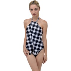 Square Diagonal Pattern Seamless Go With The Flow One Piece Swimsuit by Nexatart