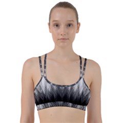 Feather Graphic Design Background Line Them Up Sports Bra by Nexatart