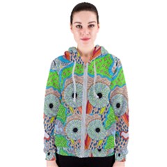 Cosmic Owl Women s Zipper Hoodie by chellerayartisans