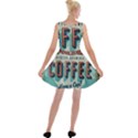 Delicious Coffee Velvet Skater Dress View2