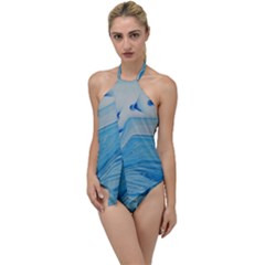 Space Bend Go With The Flow One Piece Swimsuit by WILLBIRDWELL