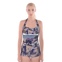 Kids 1763423 1280 Boyleg Halter Swimsuit  by vintage2030